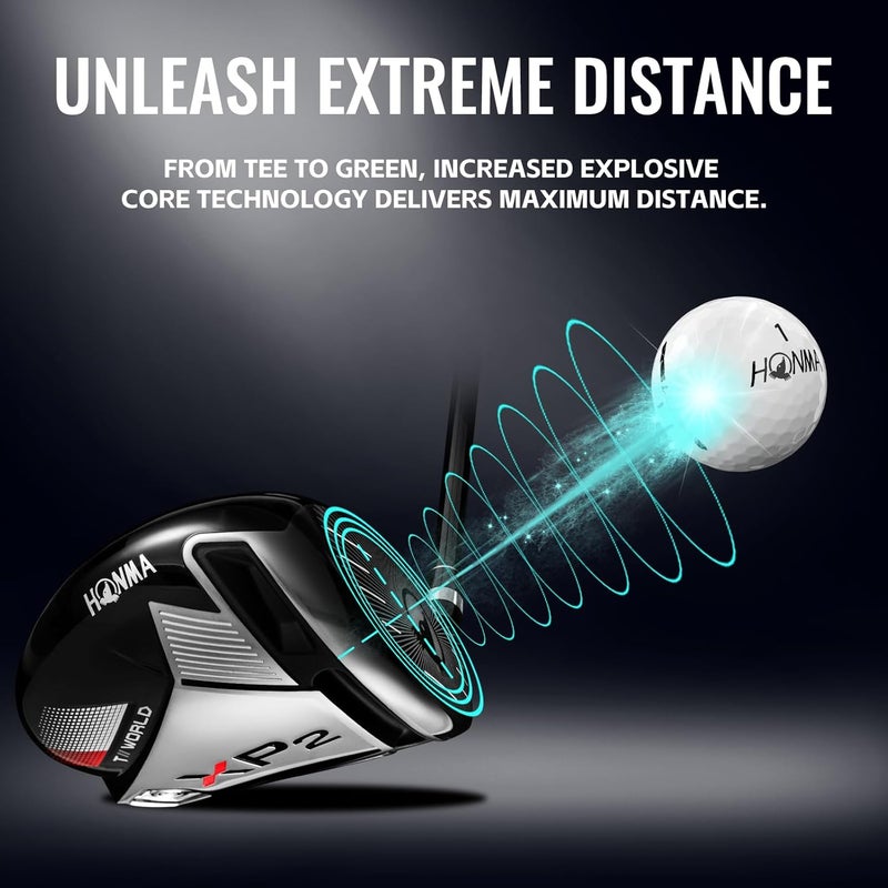 Honma D1 Distance Golf Balls,Extra Soft Feel with Long Distance,High Speed Core with Low Spin Design,Low Compression Golfballs Perfect for Men,Women Beginners,1 Dozen - Image 4
